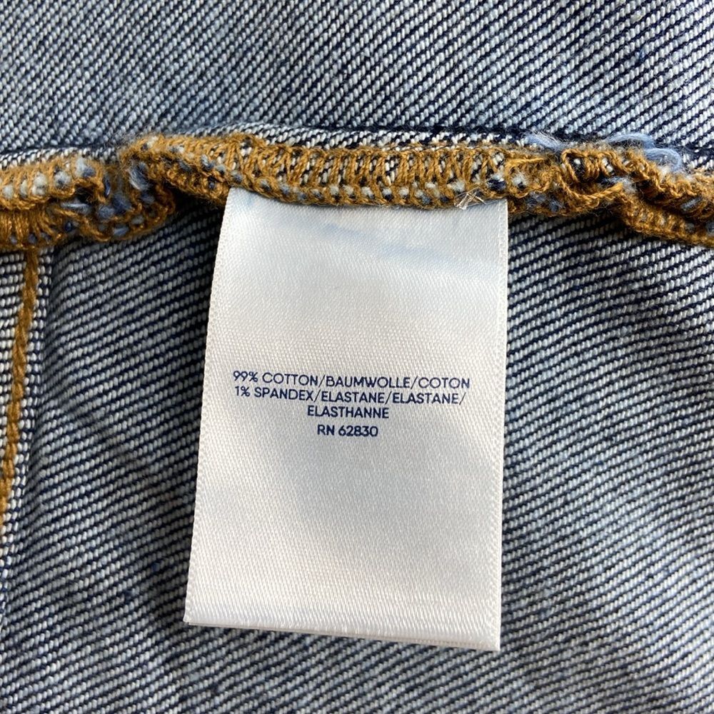 Women’s Dark Blue Denim Wide-Leg Jeans - Picture 8 of 8